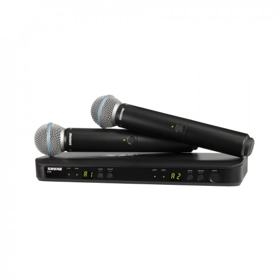 Двоен вокален безжичен микрофон SHURE BLX288E/B58-H8E