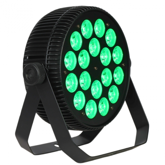 Лед пар LIGHT4ME PARTY PAR 18x10W RGBW stage spotlight LED lighting effect DMX 2x mounting bracket