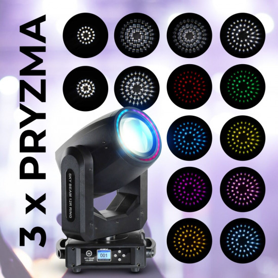 Движеща глава LIGHT4ME SKY BEAM 12R RING