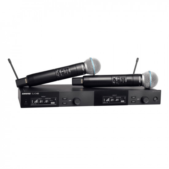 Двойна вокална безжична система с микрофони BETA58 SHURE SLXD24DE/B58-G59