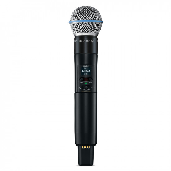 Двойна вокална безжична система с микрофони BETA58 SHURE SLXD24DE/B58-G59