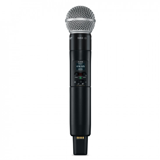Двойна вокална безжична система с микрофони SM58 SHURE SLXD24DE/SM58-G59