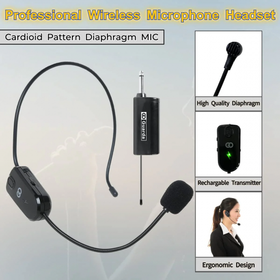 Хедсет Guarda US-86 Portable Wireless Headset Mic