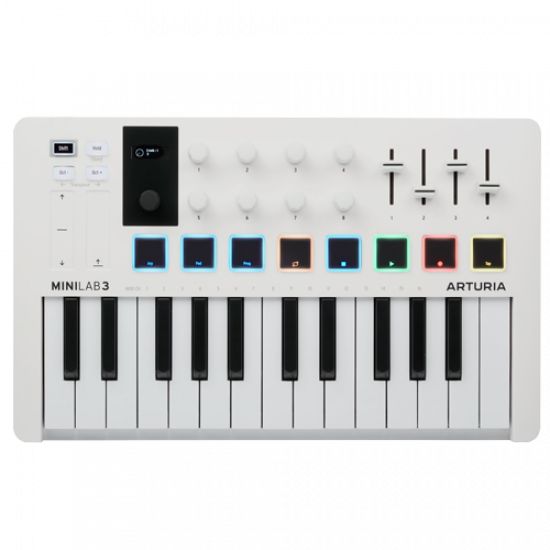 MIDI Клавиатура Arturia MiniLab 3 WHITE