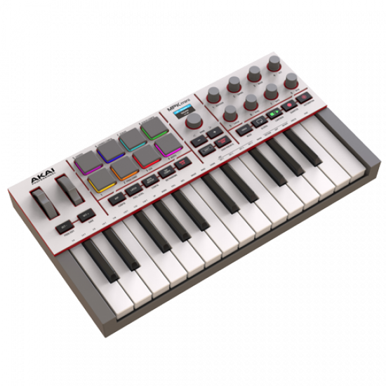 Миди клавиатура AKAI MPK mini mk4 White
