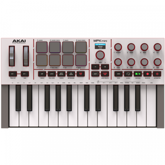 Миди клавиатура AKAI MPK mini mk4 White