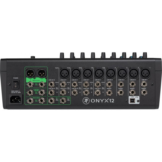Аналогов миксер Mackie ONYX12 12-Channel Premium Analog USB Mixer