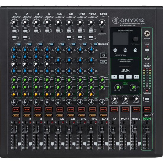 Аналогов миксер Mackie ONYX12 12-Channel Premium Analog USB Mixer