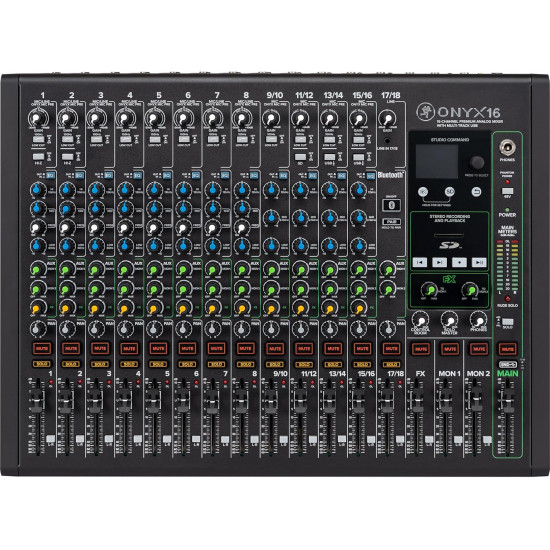 Аналогов миксер Mackie Onyx16 16-Channel Premium Analog USB Mixer
