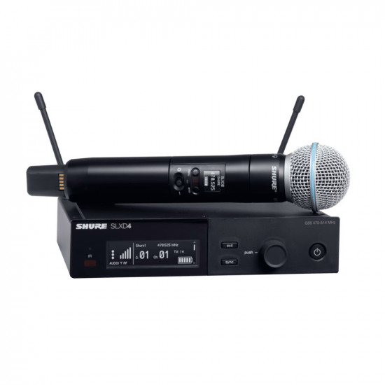 Безжичен вокален микрофон с BETA58 SHURE SLXD24E/B58-H56