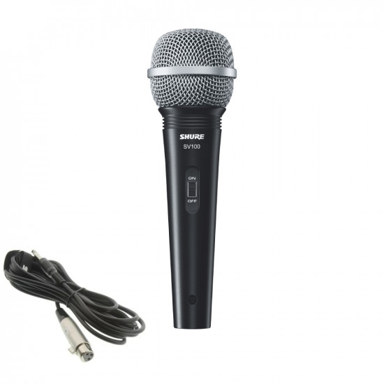 Динамичен микрофон с копче и кабел SHURE SV100