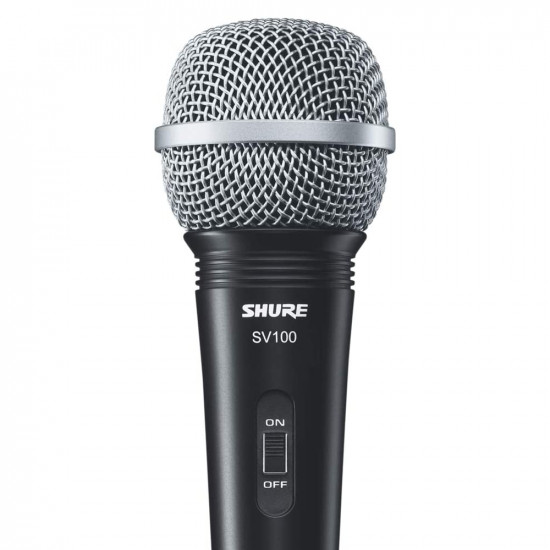 Динамичен микрофон с копче и кабел SHURE SV100