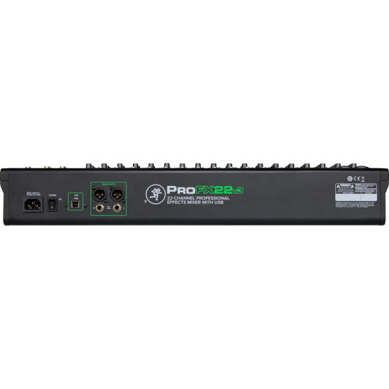 Аналогов миксер Mackie ProFX22v3 22-Channel Professional USB Mixer