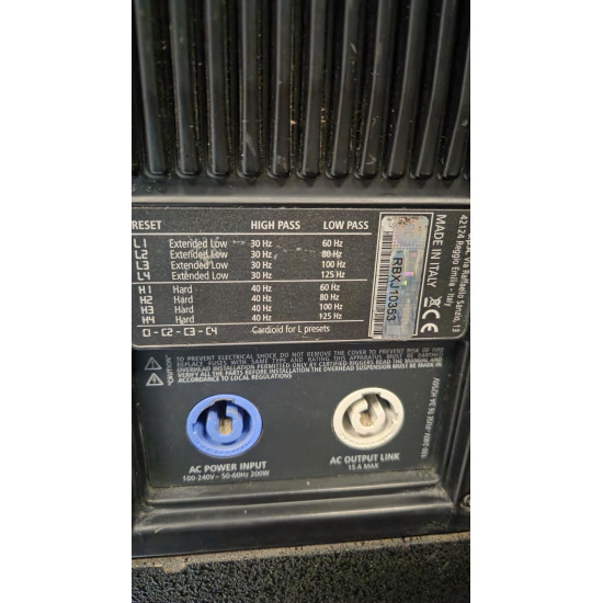 Субуферни тонколони RCF SUB 8003-AS II (2 бр.) - Втора употреба Субуферни тонколони RCF SUB 8003-AS II (2 бр.) - Втора употреба