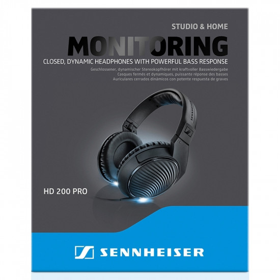 Слушалки Sennheiser HD 200 PRO, Black