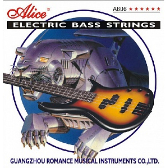 Alice Струни за Бас Китара 6 в к-т.  A606(6)-M 6-str Bass Strings, 32-130