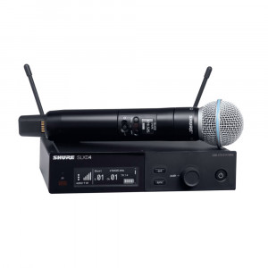 SHURE SLXD24E/B58 Безжичен вокален микрофон с BETA58 SHURE SLXD24E/B58 Безжичен вокален микрофон с BETA58