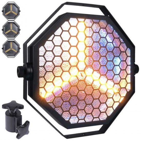 EVOLIGHTS LUMENO retro stage lighting retro spotlight warm white + RGB