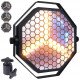 EVOLIGHTS LUMENO retro stage lighting retro spotlight warm white + RGB